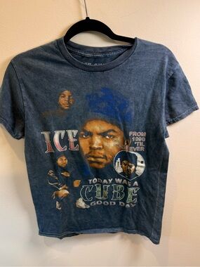 Ice‎ Cube Today Was a Good Day Acid Wash Graphic T-Shirt Size Small